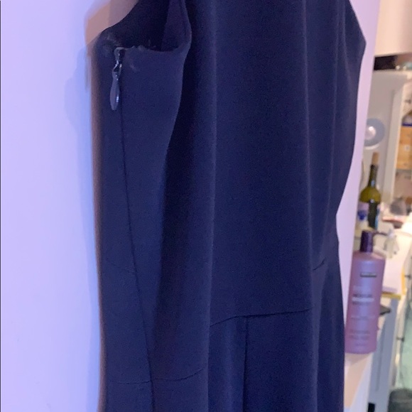 Calvin Klein Navy one shoulder gown Size 14 - Picture 6 of 7